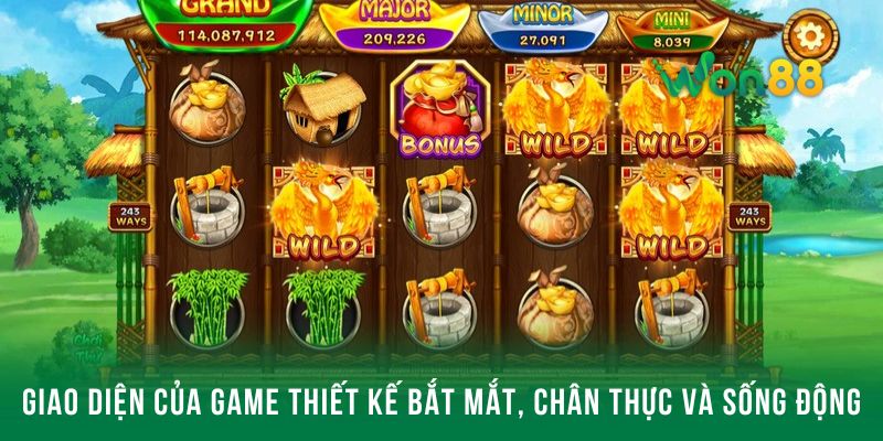 Giao diện của game thiết kế bắt mắt, chân thực và sống động