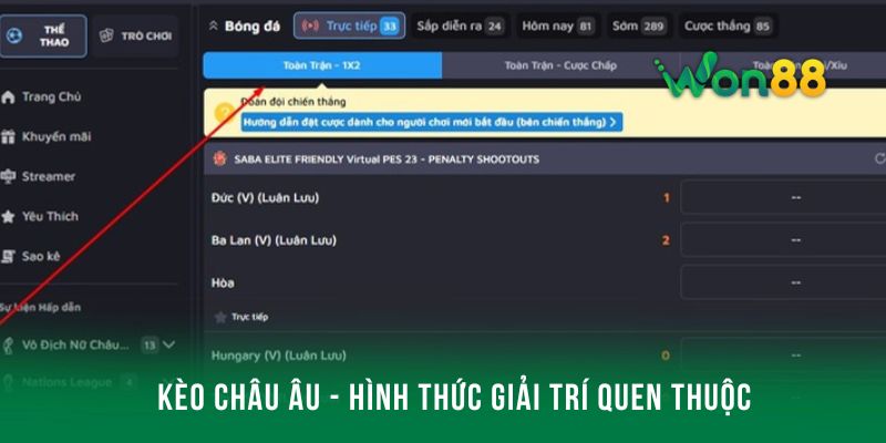 Kèo châu Âu - Hình thức giải trí quen thuộc, thông dụng với nhiều người