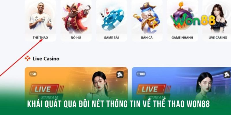 Khái quát qua đôi nét thông tin về thể thao Won88