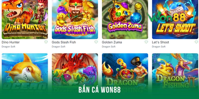 Tổng quan bắn cá Won88