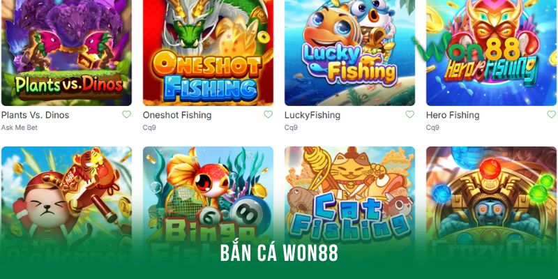 Ưu điểm bắn cá Won88