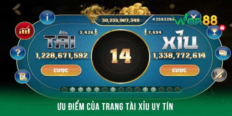 Khi chơi tài xỉu tại trang uy tín sẽ nhận về nhiều lợi ích